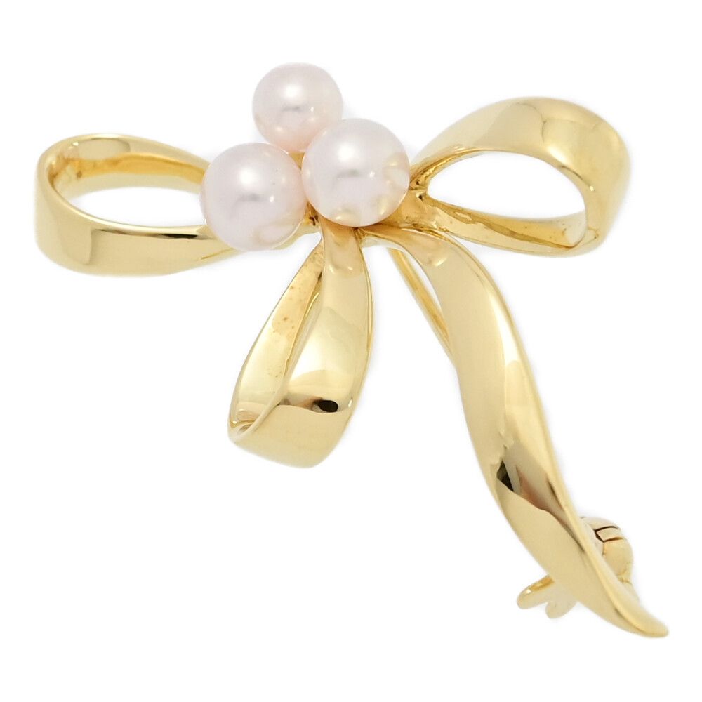MIKIMOTO ミキモト リボンモチーフ 3P・アコヤ真珠/Japan Pearl