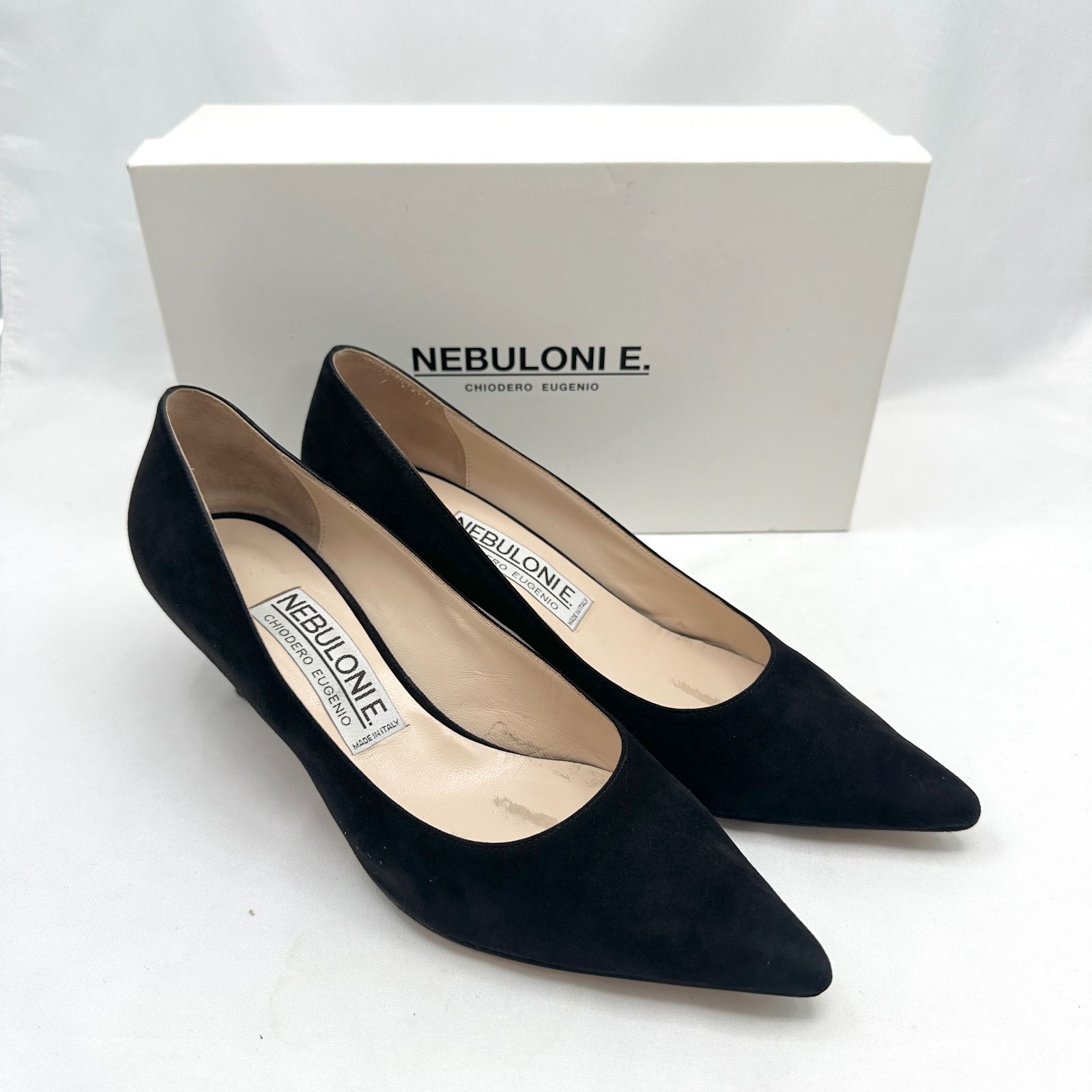 NEBULONI E. ネブローニ フラットパンプ　37 ブラック NEBULONI E. ネブローニ フラットパンプ 37 ブラック ネブローニ