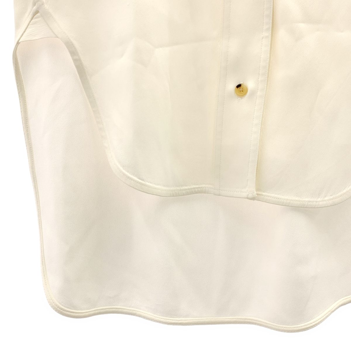 Khaite / ケイト | ハーフスリーブ バックロング シャツ | XS | ホワイト | レディース Khaite / ケイト | ハーフスリーブ バックロング シャツ | XS