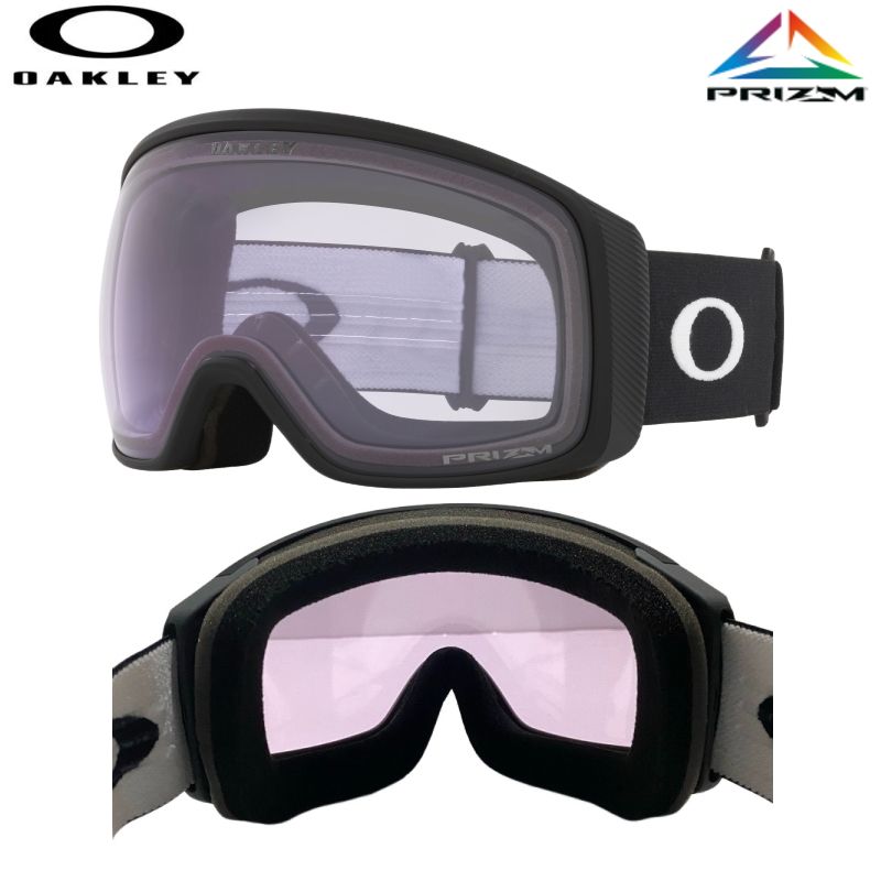 24-25OAKLEY FLIGHT TRACKER L MATTE BLACK レンズ PRIZM CLEARオークリー