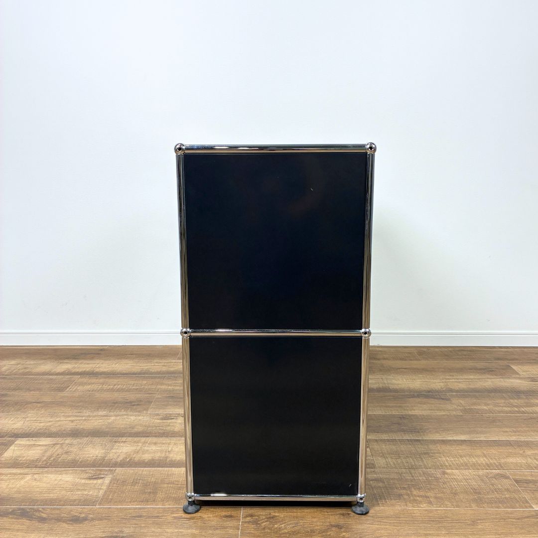 USM ハラー 1列 2段 オープン シェルフ ブラック