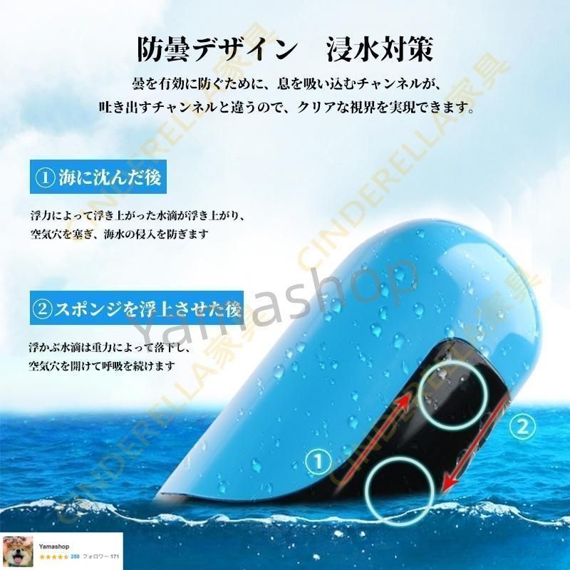 シュノーケリングマスク ダイビングマスク 折りたたみ式フルフェイス 潜水マスク 防曇水中ダイビングシュノーケリングスーツ 呼吸マスク 水泳 KANDAIZUMI_COM