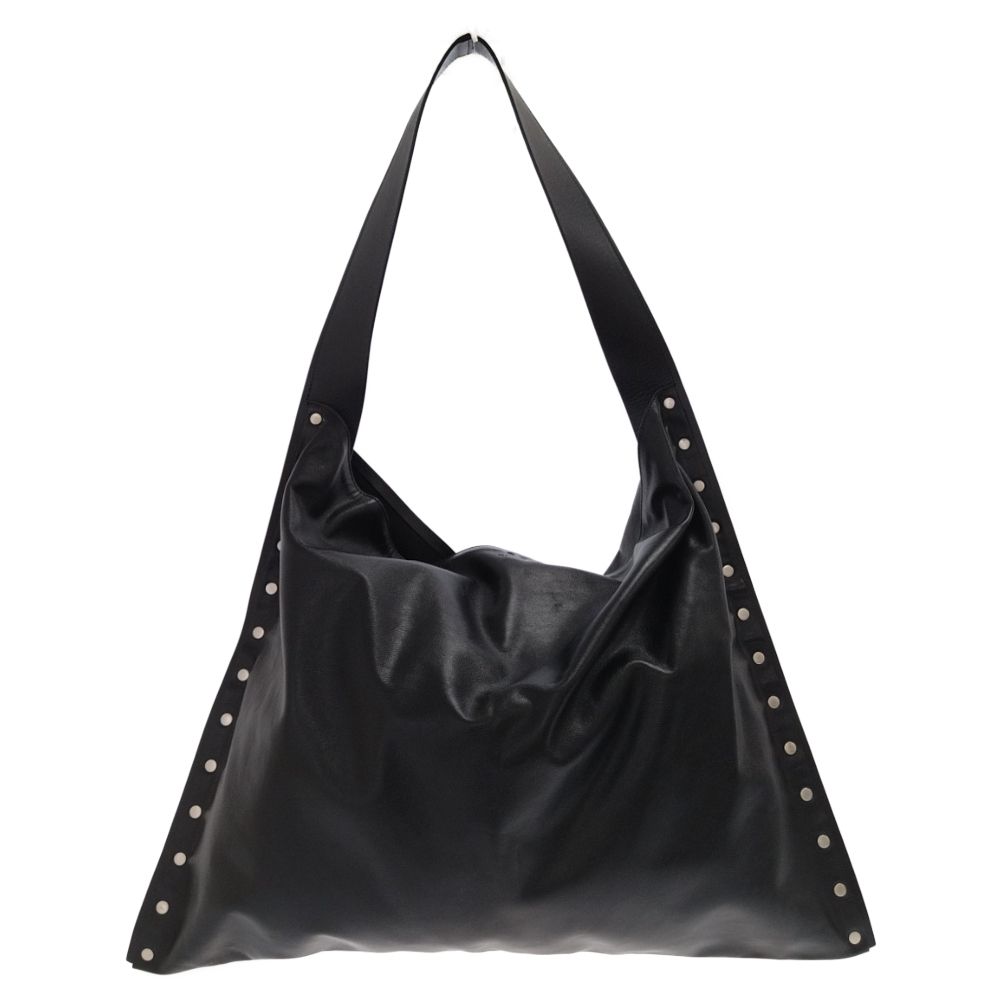 JIL SANDER (ジルサンダー) Sander Rivet Border Tote リベットボーダートート バッグ ブラック  JSMU852328 - メルカリ