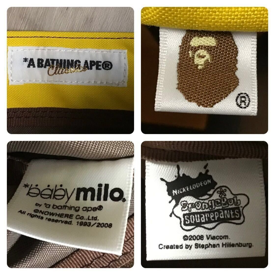 A BATHING APE　スポンジボブ　トートバッグ　未使用　エイプ　マイロ ☆新品☆ スポンジボブ × BAPE マイロ トートバッグ a bathing
