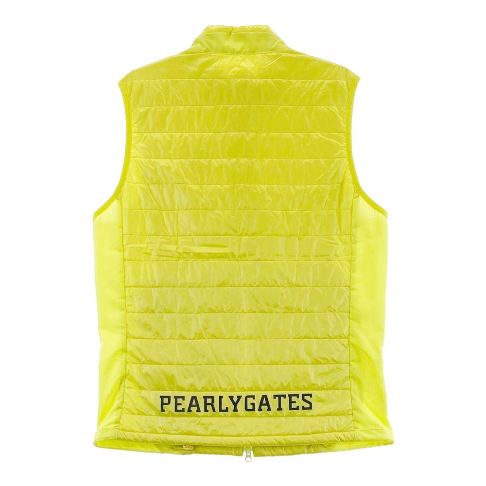 サイズ 5 PEARLY GATES パーリーゲイツ 中綿 ジップベスト イエロー系 240101477160 ゴルフウェア メンズ ストスト