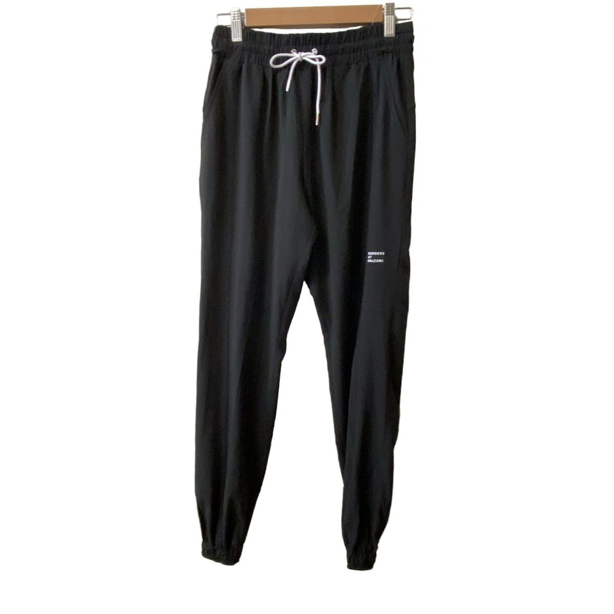 BORDERS at BALCONY テーパードパンツ ブラック　サイズ38 BORDERS at BALCONY / ボーダーズアットバルコニー | TAPERED