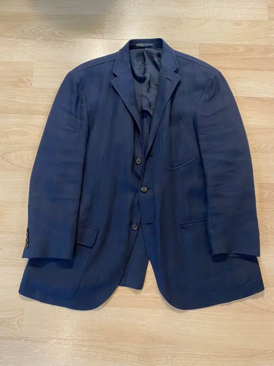【珍品】ラルフローレン　リネンジャケット 美品】イタリア製ラルフローレン Ralph Lauren リネンジャケット