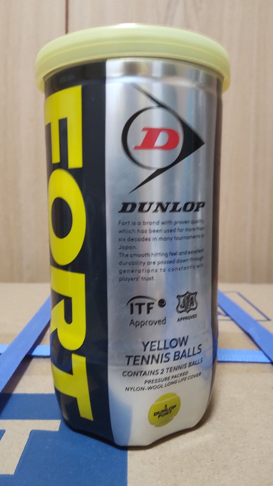 未使用品　DUNLOP FORT 1箱 30缶 60球入 硬式 テニスボール フォート 箱売り(60球)/2球×30缶入り テニスボール ケース販売