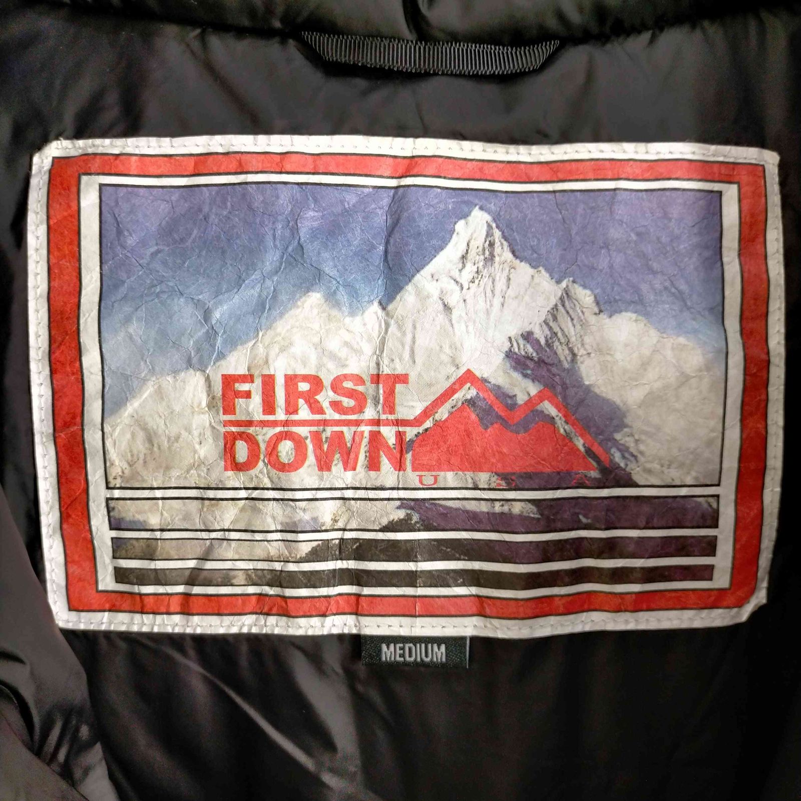 ファーストダウン FIRST DOWN 別注バンダナショートダウン ペイズリー 