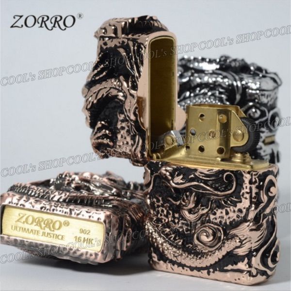 龍神 フルメタルジャケット オイルライター ZORRO ドラゴン zippo 銅 - メルカリ