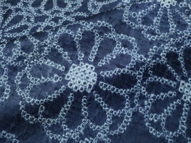 平和屋着物●上質な小紋　総絞　舞花尽くし　胴抜き仕立て　正絹　逸品　未使用　CAAS6996yc 平和屋着物○上質な小紋 総絞 舞花尽くし 胴抜き仕立て 正絹 逸品 未