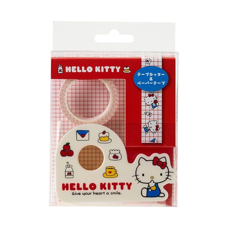 【平成レトロ】ハローキティ テープカッター　新品未開封品　1999年発売 新品未開封 ハローキティ テープカッター&ペーパーテープ