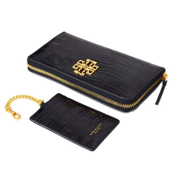 トリーバーチ 長財布 TORY BURCH クロコダイル レザー ジップ