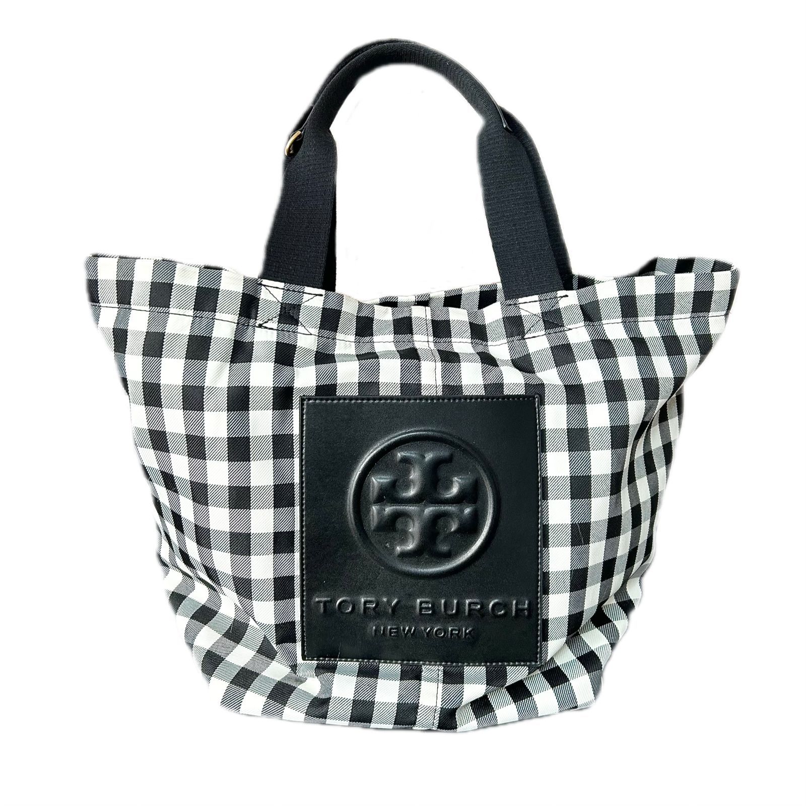 トリーバーチ ギンガムチェック トートバッグ Tory - BURCH TORY