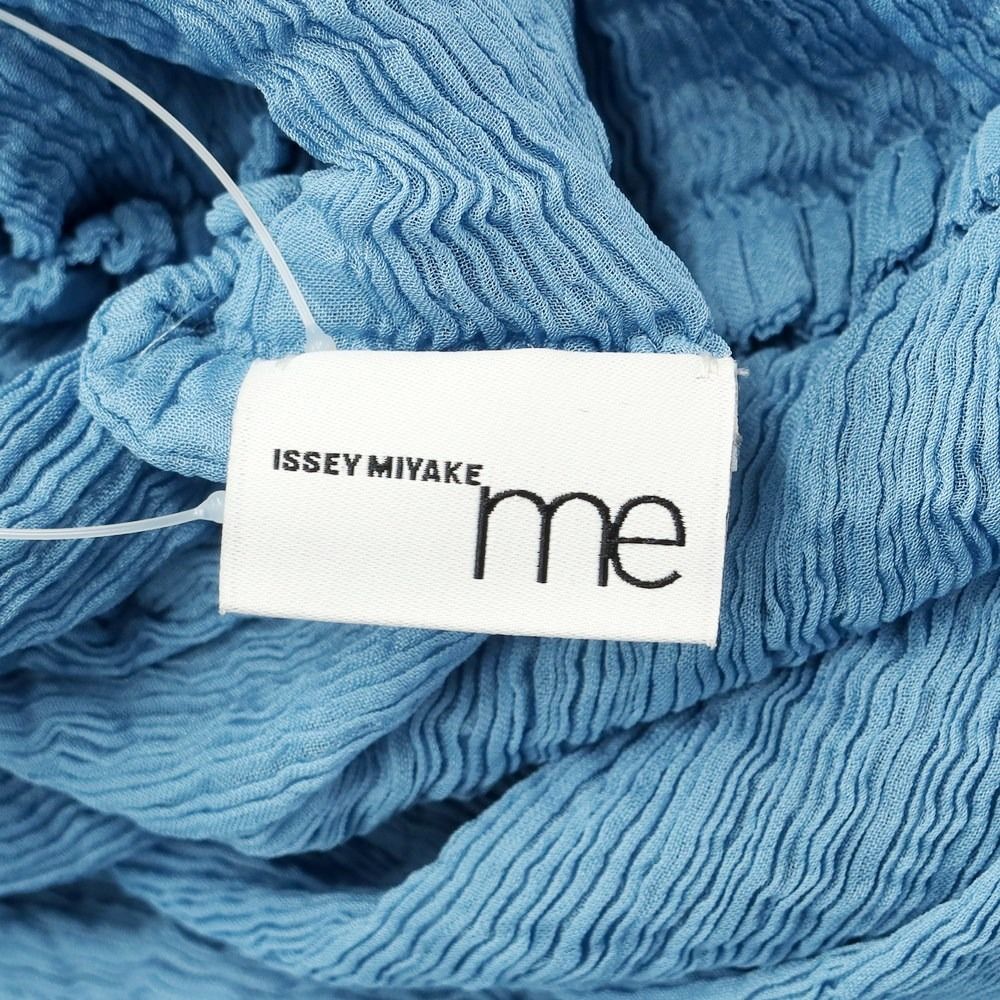 【中古】ミー イッセイミヤケ me ISSEY MIYAKE プリーツ ブラウスカットソー ブルー【サイズ表記なし（Mサイズ位）】【レディース】 中古】ミー イッセイミヤケ me ISSEY MIYAKE 2018年春夏
