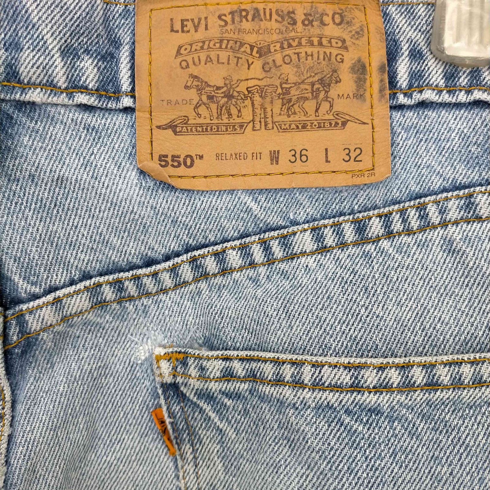 リーバイス Levis 90s ボタン裏436 RELAXED FIT オレンジタブ 550