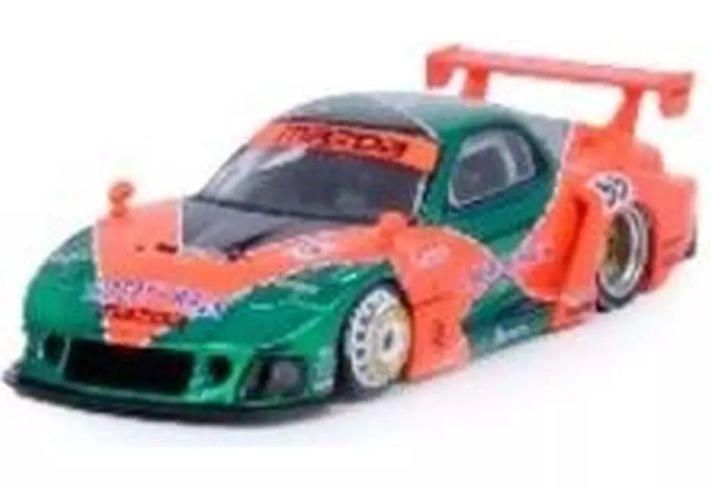 ミニカー 1|64 Mazda RX7 FD3S LB-WORKS スーパーシルエット Malaysia Diecast Expo 2025 イベント モデル グリーンメタリック×オレンジ CHASE CAR IN64-LBWK-RX7-04