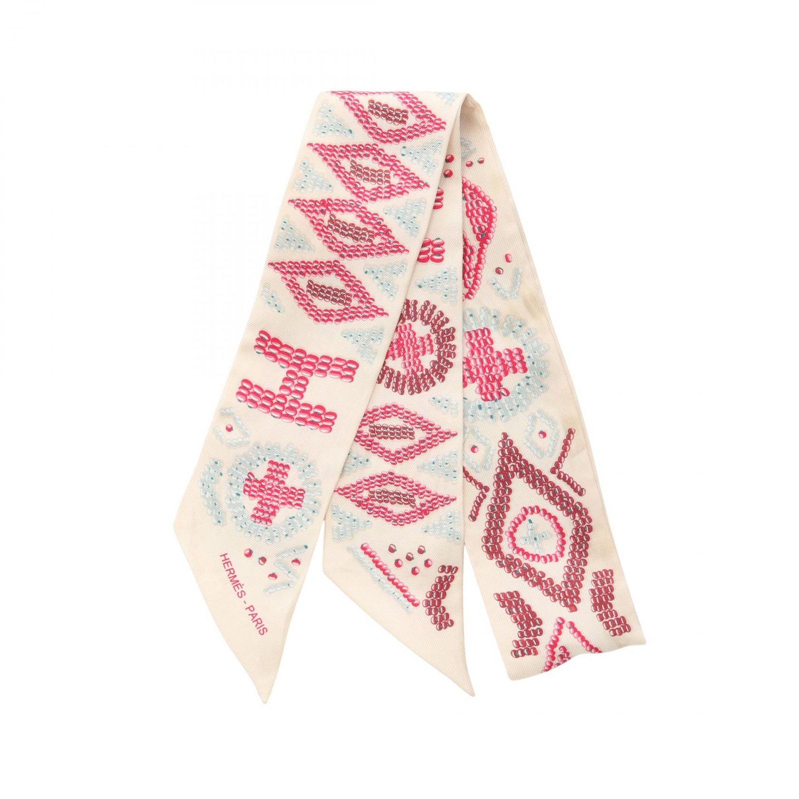 エルメス HERMES スカーフ ツイリー KELLY EN PERLES マルチ シルク