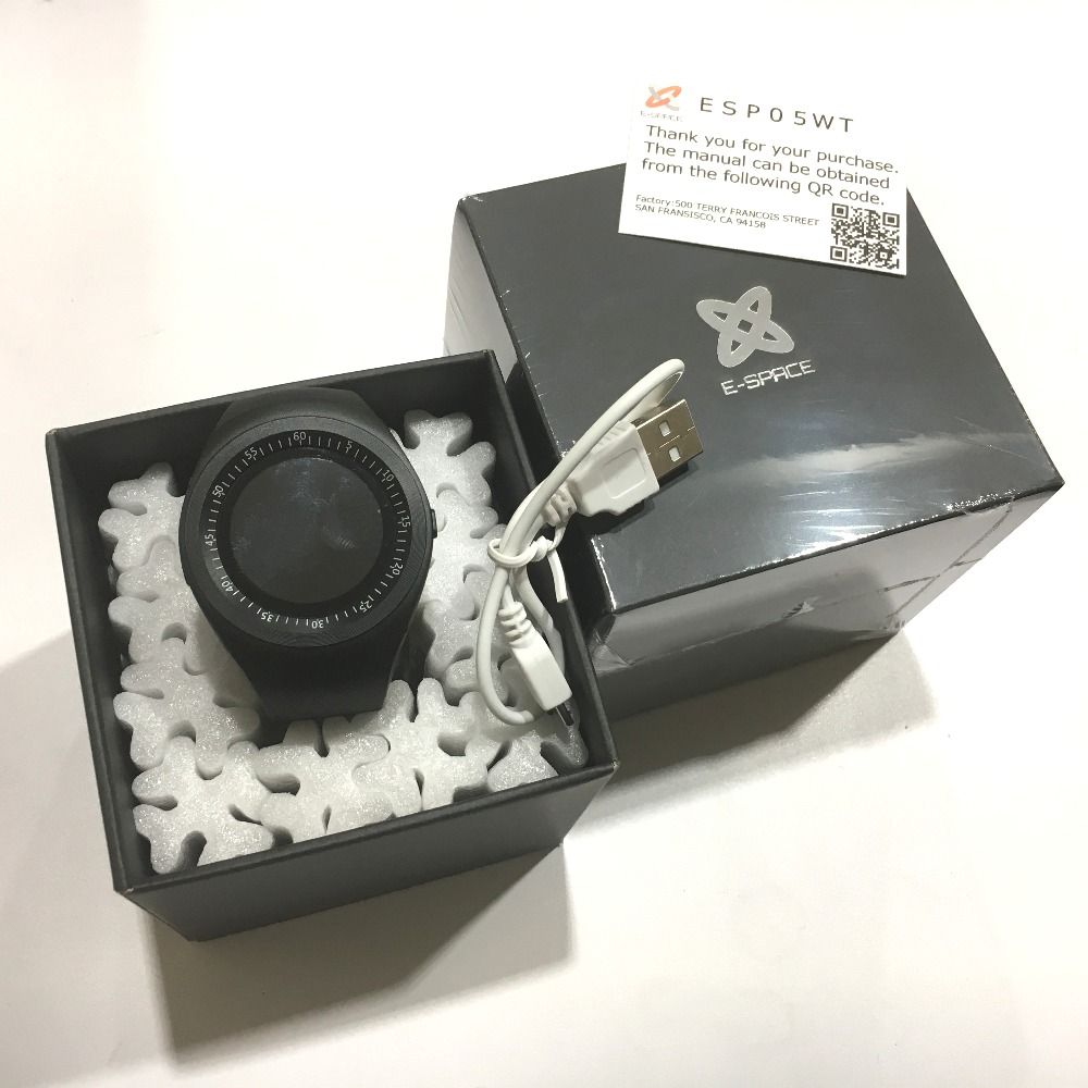 イースペース ESP05WT WiFi スマートウォッチ 腕時計 ブラック - メルカリ