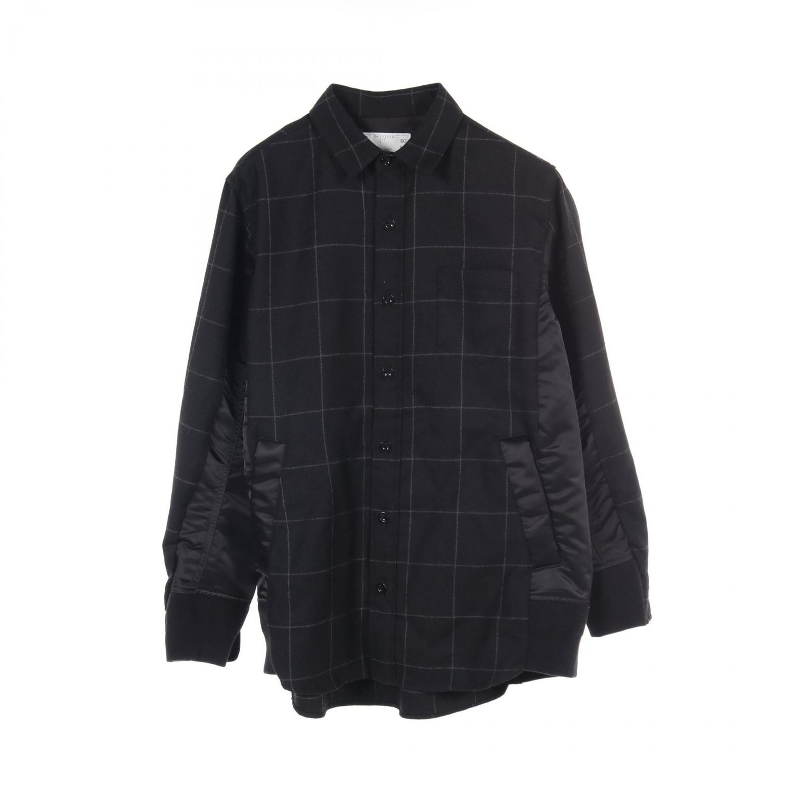 サカイ Sacai その他トップス Windowpane Shirt 24-03558M ブラック 