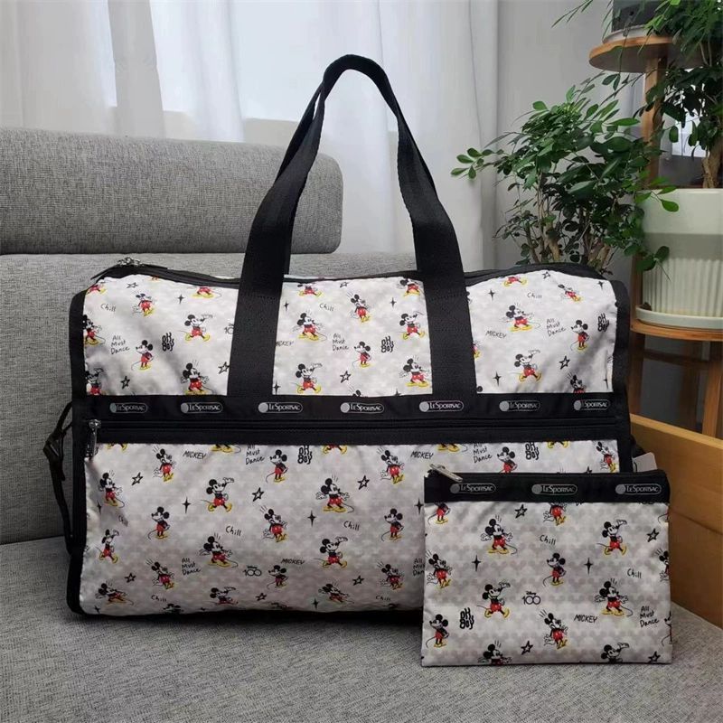 498 LeSportsac レスポートサック 2wayボストンバッグ ブラック - バッグ