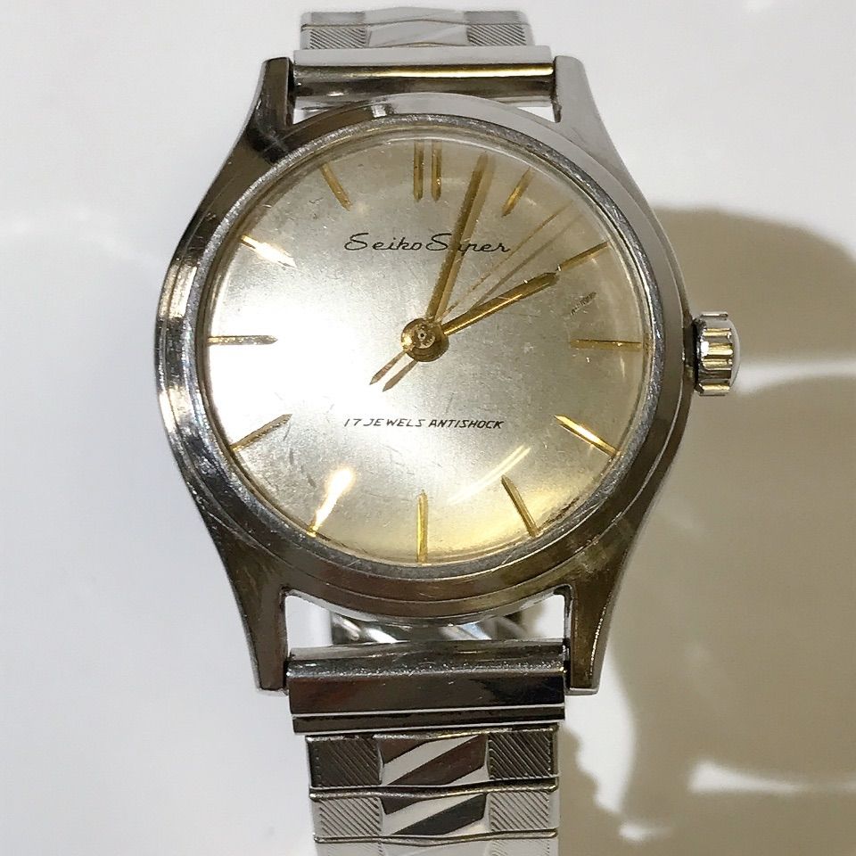 SEIKO セイコー 腕時計 Super 17石 アナログ 手巻き式 シルバー