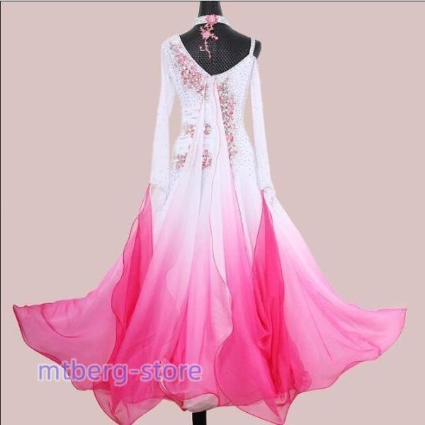 社交ダンス競技ドレス レディース 豪華正装ドレス 競技会発表会ダンス