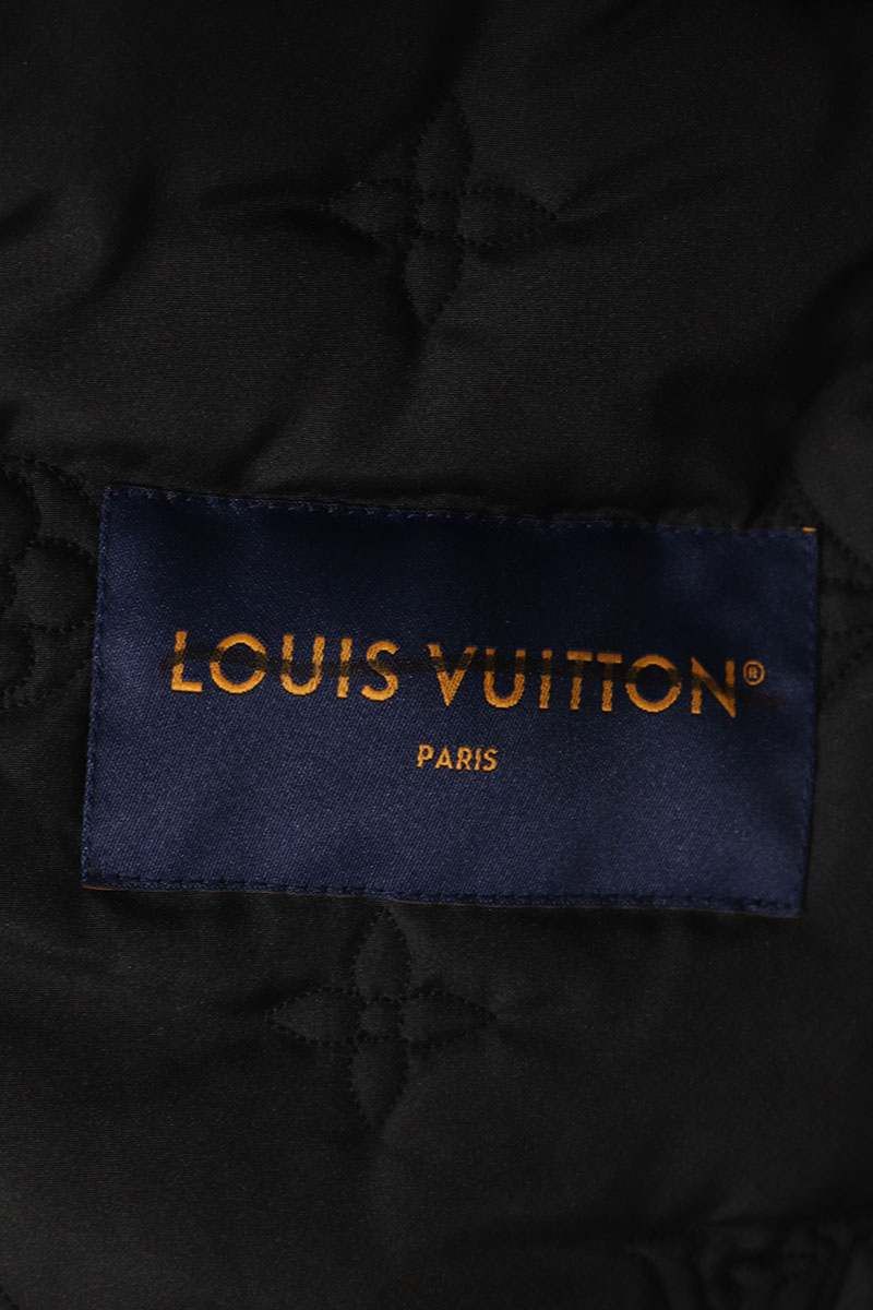 ルイヴィトン 23SS RM231 X44 HOB70E シルク総柄パデッドブルゾン  