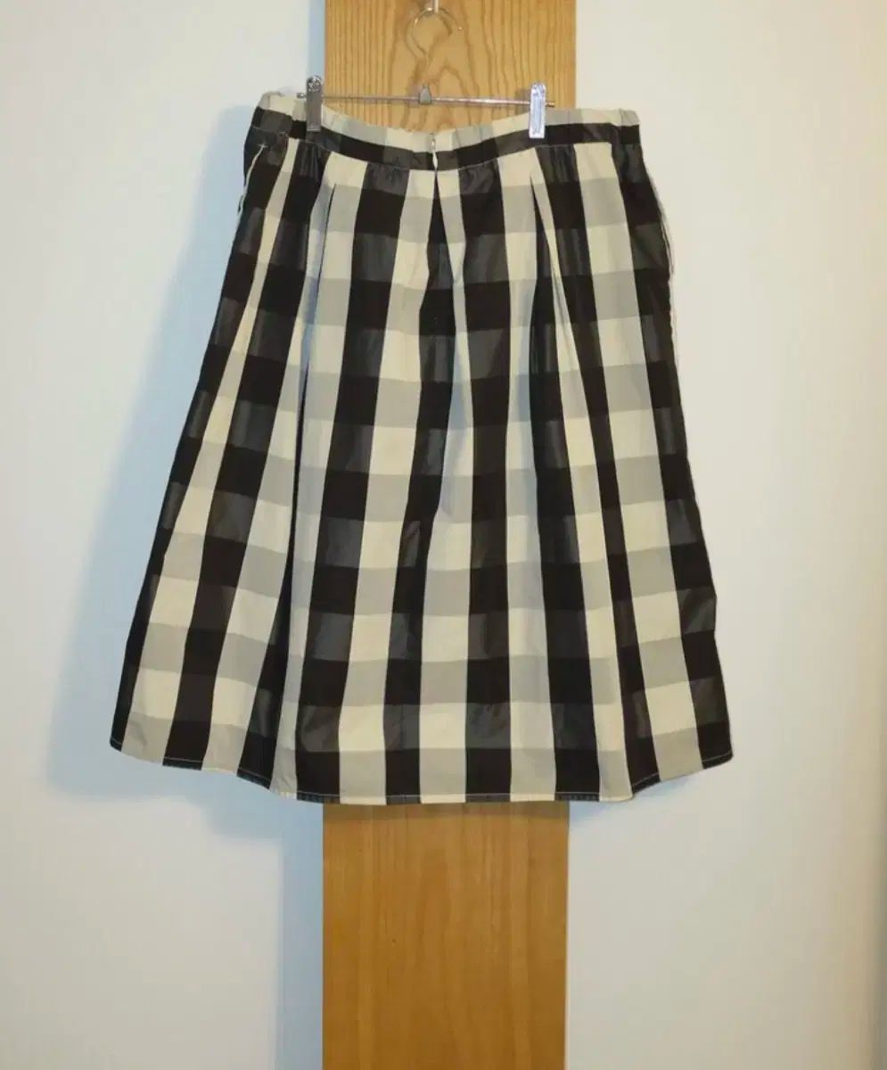 ヴィンテージ チェック ナイロン ミディ スカート GULLKHAN_COM
