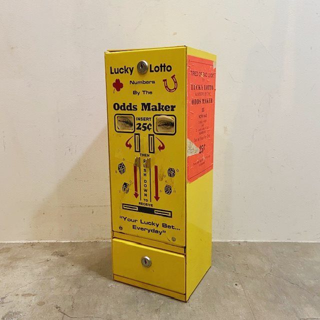 アメリカ ヴィンテージ ベンディングマシーン 販売機 ロト くじ 60s アメリカン雑貨 インテリア ディスプレイ B4939