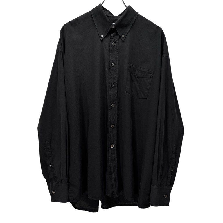 OUR LEGACY BORROWED BD SHIRT BLACK VOILE コットンボイルオーバーサイズボタンダウンシャツ ブラウス アワーレガシー 色：ブラック
