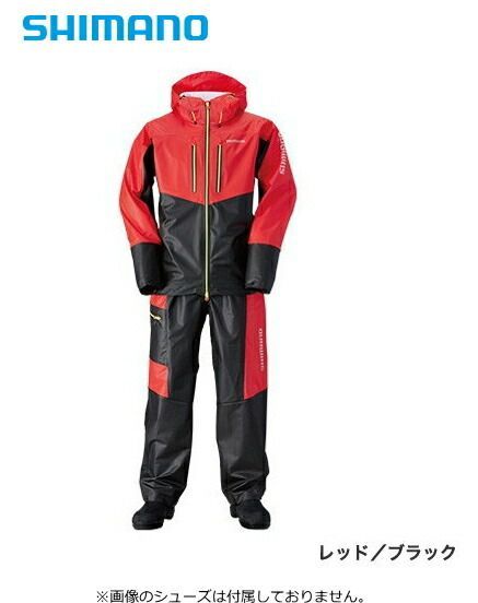 SHIMANO マリンライトスーツ　RA-034N 2XLサイズ シマノ マリンライトスーツ RA-034N レッド×ホワイト 2XL(3L