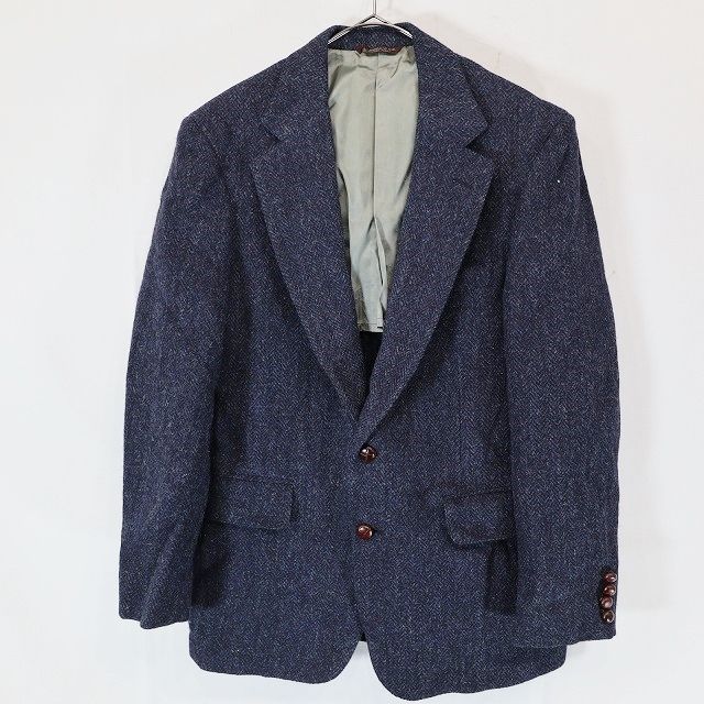 USA製 Harris Tweed ハリスツイード ウール テーラードジャケット