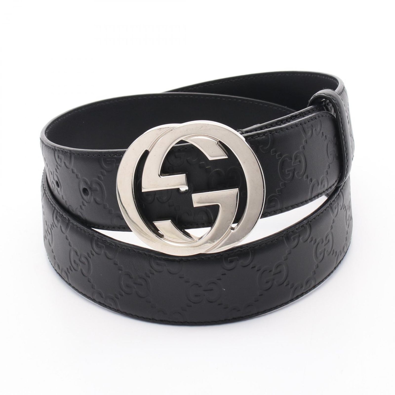 クロムハーツ BLT SCRLREC/レクタングルスクロール レザーベルト