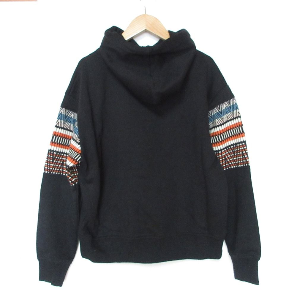 未使用 23AW DOUBLE STANDARD CLOTHING ダブルスタンダードクロージング ジャガードドッキングパーカ フーディー F ブラック  レディース 古着 中古 未使用 23AW DOUBLE STANDARD CLOTHING ダブルスタンダード