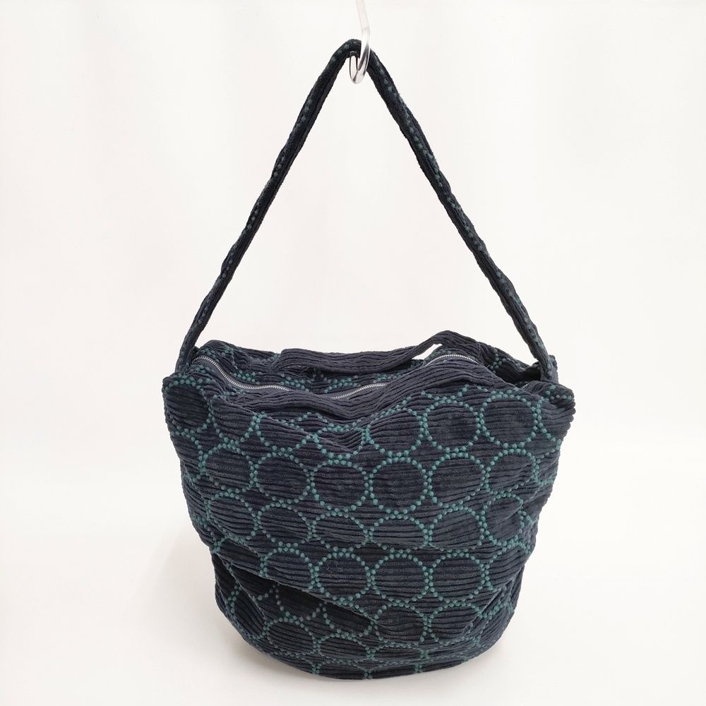 mina perhonen 21AW tambourine ショルダーバッグ 大 定価28600円 コーデュロイ ショルダーバッグ グリーン ネイビー レディース ミナペルホネン 5-1014T DECORATOM_COM_BR