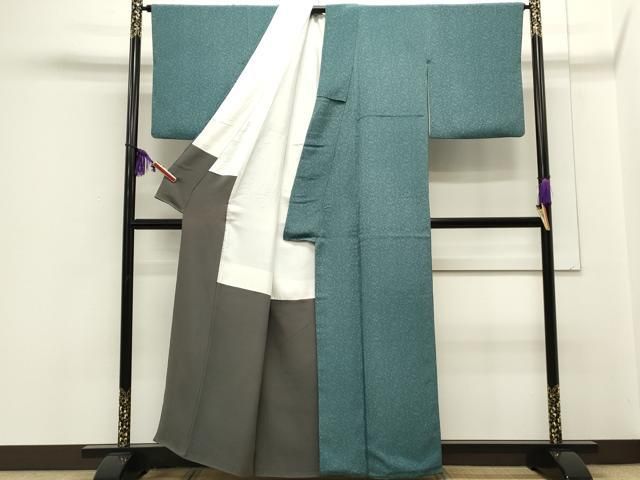 平和屋着物○人間国宝 南部芳松 突彫り 江戸小紋 吉祥文 鬼しぼ縮緬  