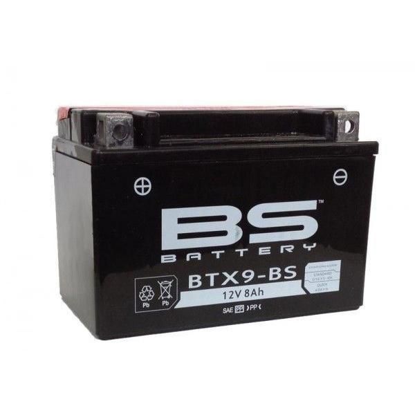 BSバッテリー BTX9-BS 液別MFバッテリー YTX9-BS互換