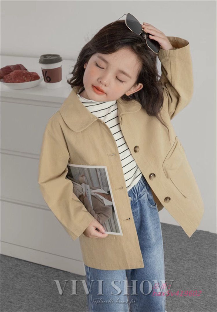  子供服 かわいい アウター キッズ えりつき コート はおりやすい あわせやすい シンプル おしゃれ カジュアル こども おでかけ hax 5 v 419602 ベビーサンダル ベビーシューズ