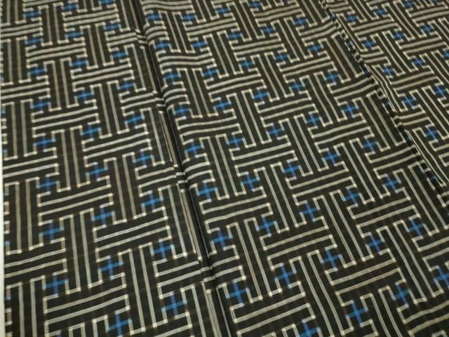 平和屋本店□希少 本場大島紬 龍郷絣 秋名バラ 逸品 DZAA5590kh5