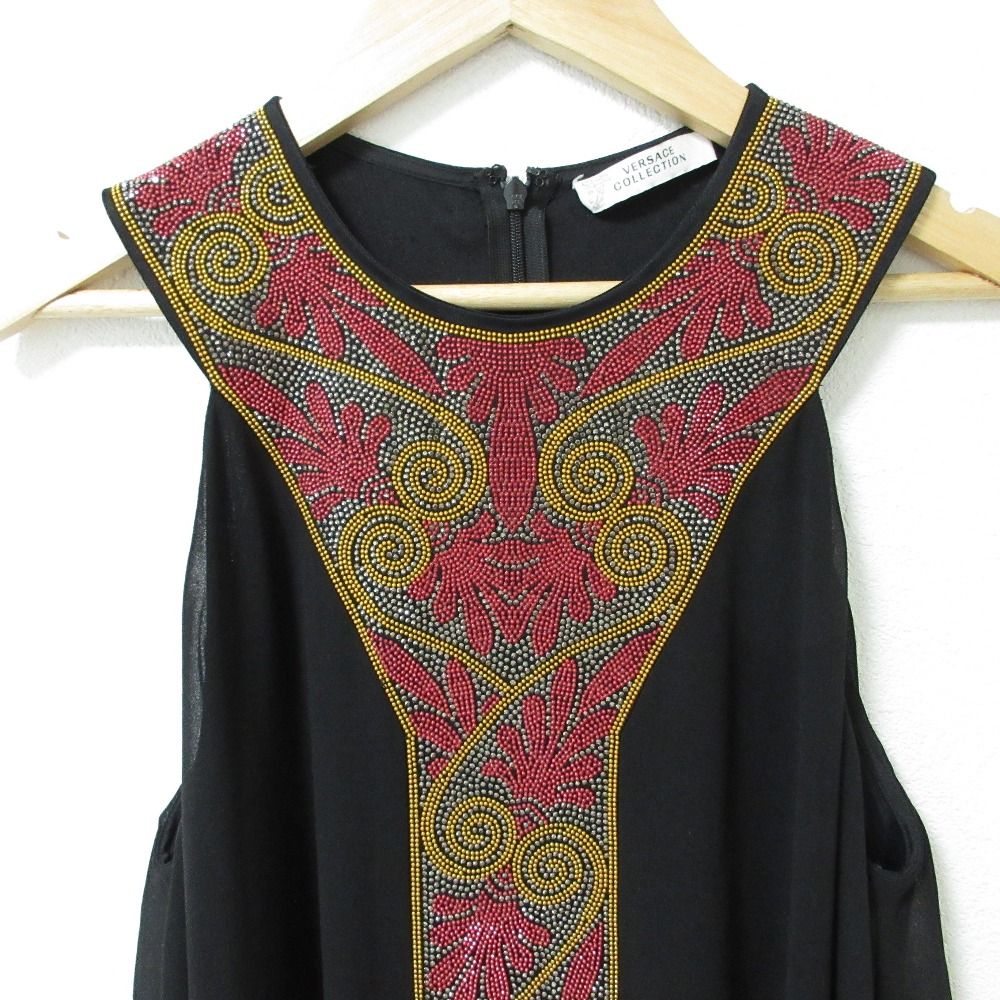 良品 VERSACE ヴェルサーチコレクション ラインストーン