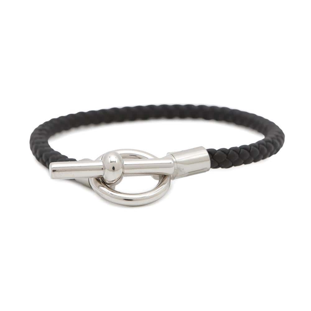 エルメスHERMES グレナン ブレスレット T5 HERMES エルメス ブレスレット グレナン H ノワール ブラック