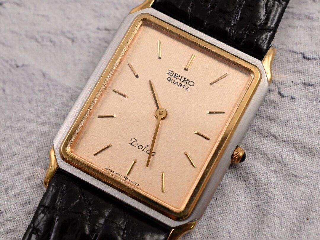 SEIKO】セイコー DOLCEドルチェ QUARTZ Tank Shape 25mm/4.3mm