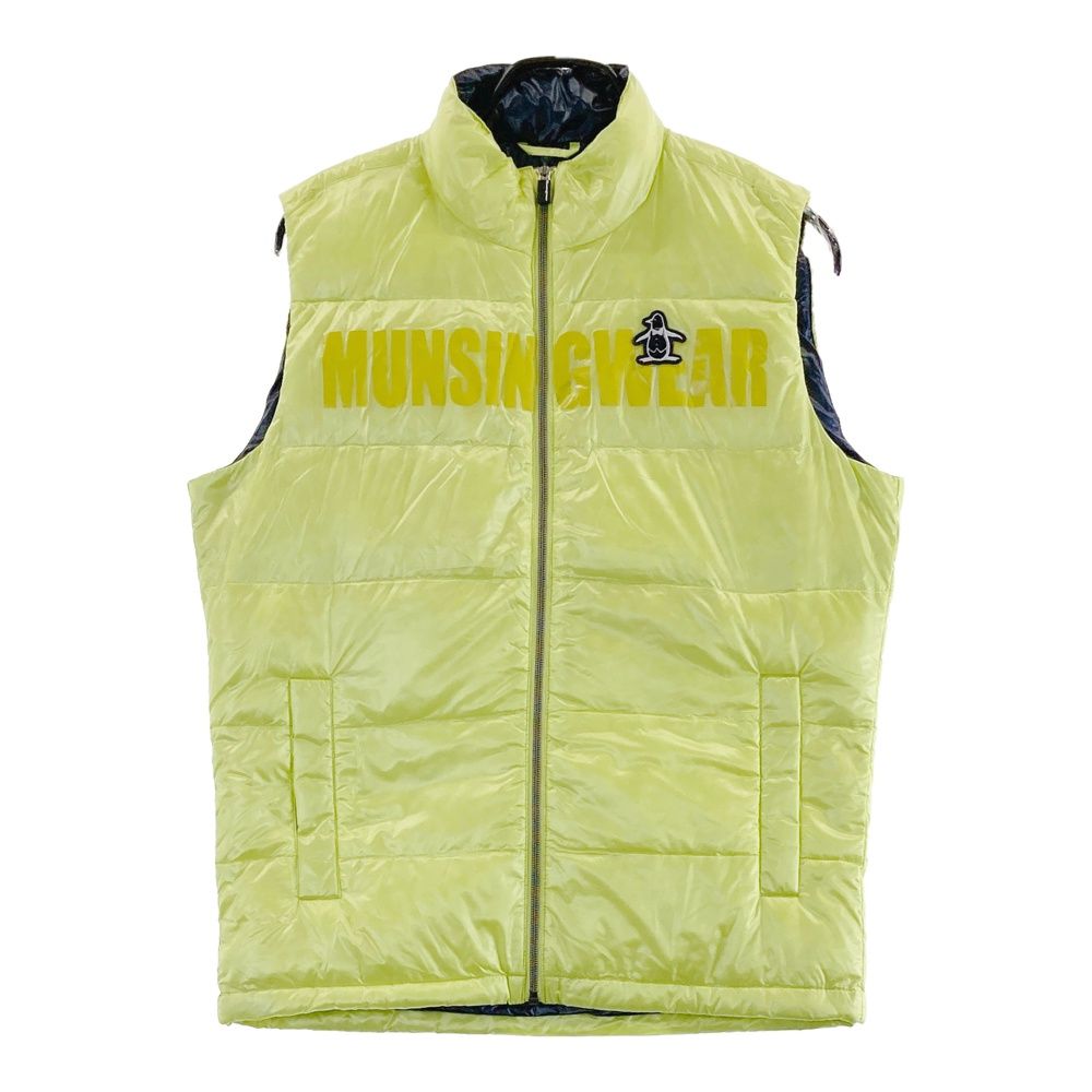 サイズ M MUNSING WEAR マンシングウェア ダウンベスト ロゴ グリーン系 240101442181 ゴルフウェア メンズ ストスト