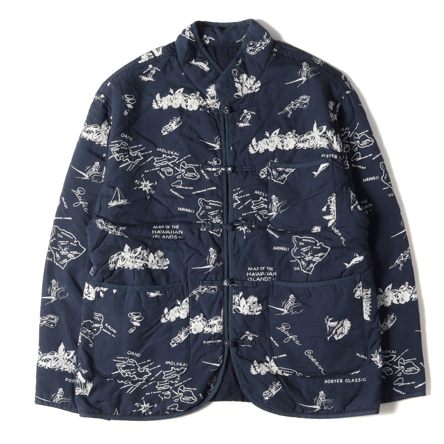 ポータークラシック　アロハジャケット　チャイナ 新品 Porter Classic ポータークラシック ジャケット アロハ柄