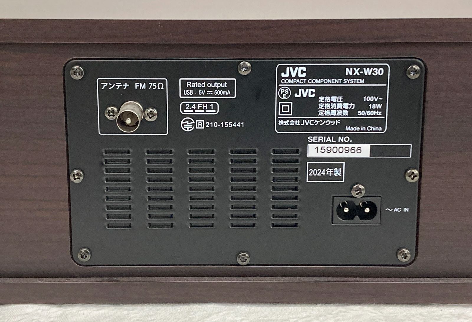 JVC NX-W30 2024年製 〇美品〇JVC NX-W30 コンパクトコンポーネントシステム