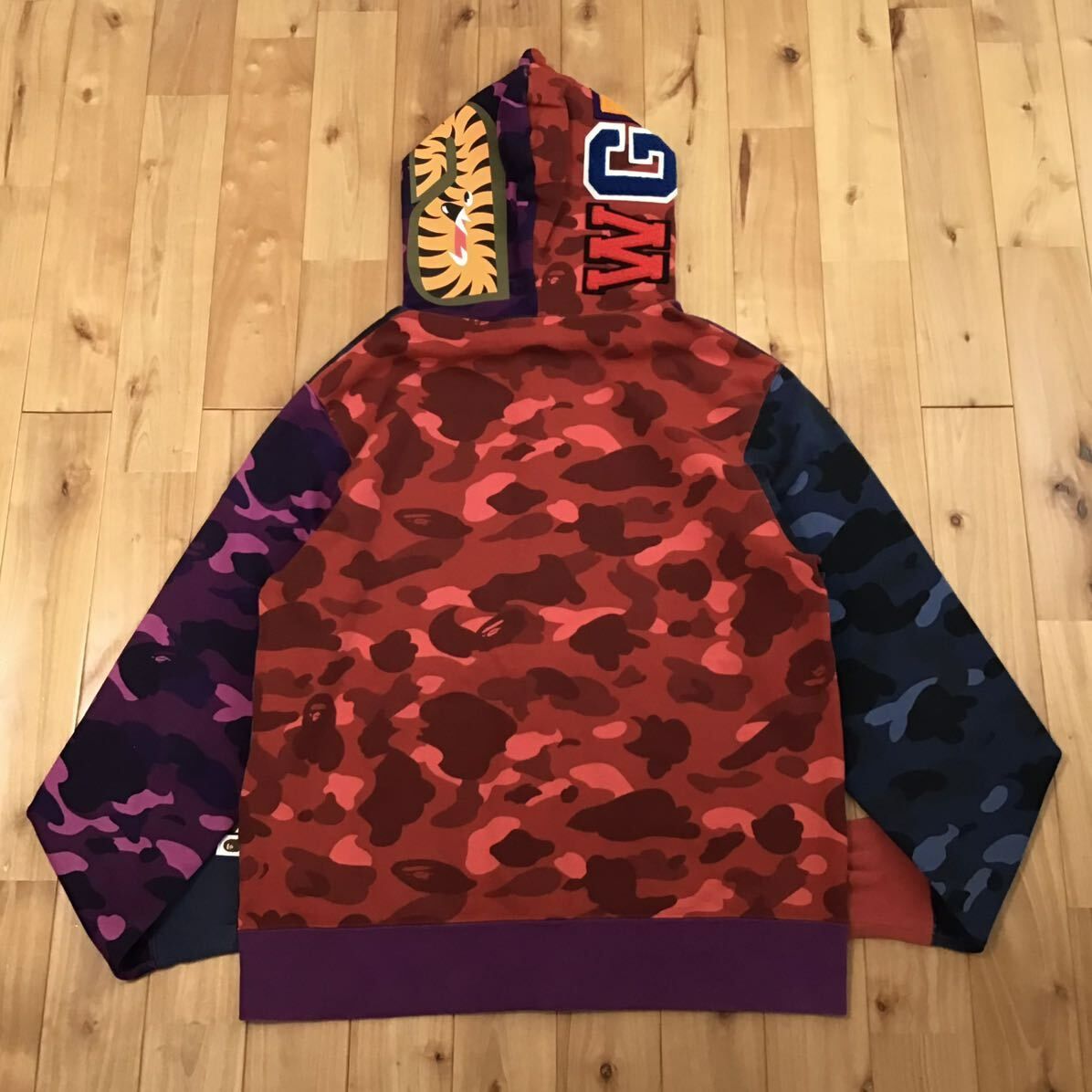 ☆XL☆ Crazy camo シャーク パーカー shark full zip hoodie a 