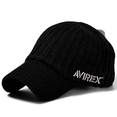 【人気商品】AVIREX アヴィレックス アビレックス ニットキャップ ニット帽 キャップ 帽子 メンズ レディース 14986700 ブラック グレー 黒 灰 ブランド ミリタリー アメカジ ストリート アウト