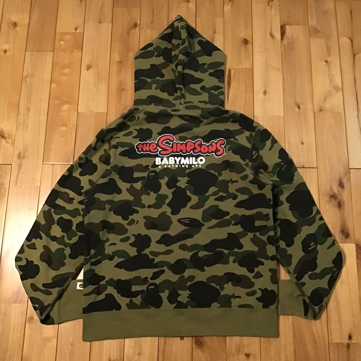 ☆XL☆ THE SIMPSONS × BAPE 1st camo full zip hoodie a bathing ape