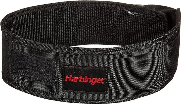 ハービンジャー(Harbinger) ナイロン トレーニングベルト リフティングベルト NYLON BELT レディース メンズ ブラック( ブラック，  Medium:73.7cm～84cm)